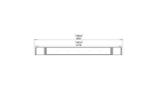 Ecosmart Fire Flex 158DB.BX2 Double Sided Fireplace Insert - Black Finish / Stainless Steel Burner - ESF.FX.158DB.BX2